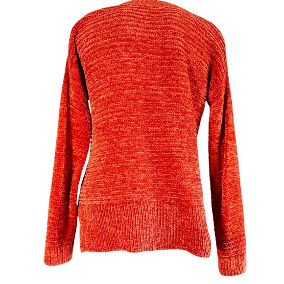 Womens Sweater Size XS Orange Bold Twee Academic Fisherman Ski Outdoors School - Picture 5 of 8